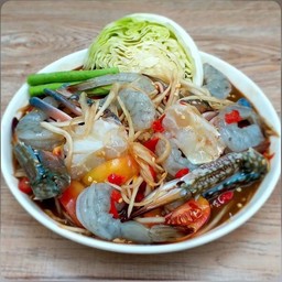 ตำปูม้ากุ้งสด