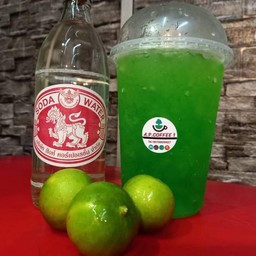 น้ำเขียวมะนาวแก้วใหญ่