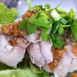 ปลากะพงลวกจิ้ม