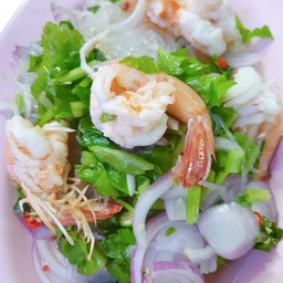 ยำวุ้นเส้นกุ้ง