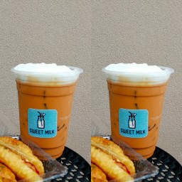 Sweet Milk ชา กาแฟ เบเกอรี่ โปรโมชั่น 1แถม1