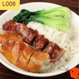 特别港式双拼饭配例汤 ชุดข้าวหน้าเนื้อสองกษัตริย์พร้อมซุป