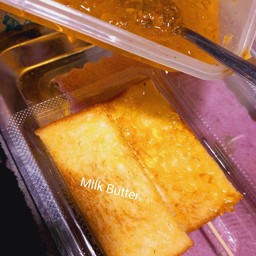 ขนมปังปิ้ง  เนยนม