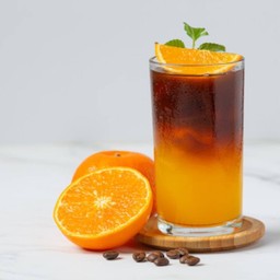 orange black coffee กาแฟน้ำส้มแท้ 100%