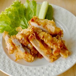 หมูสันนอกทอด (เป็นกับ)