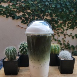 ชาเขียวมัจฉะ ลาเต้ เย็น