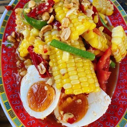 ตำข้าวโพดไข่เค็ม
