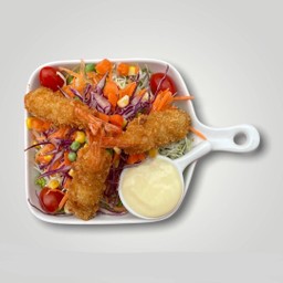 สลัดกุ้งทอด