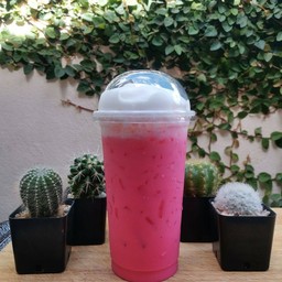 นมสตอเบอร์รี่ เย็น