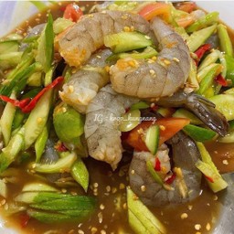 ตำแตงกุ้งสด