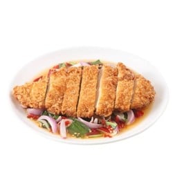 ยำไก่กรอบ