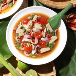 ยำไก่ยอ+ไข่แดงเค็ม