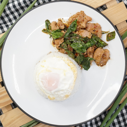 ข้าวราดกะเพราหมู