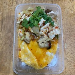 ข้าวไข่ข้นต้มยำไก่