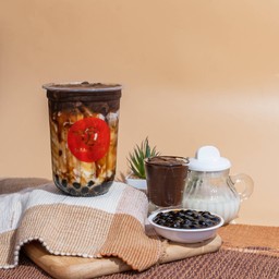 Dark Chocolate Bubble Lava ดาร์กช็อคโกแลต ไข่มุก ลาวา