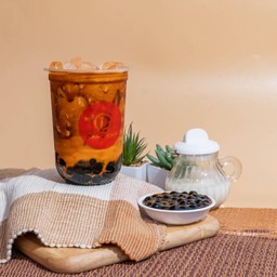 Thai Milk Tea Bubble Lava ชาไทย ไข่มุกลาวา