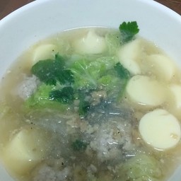 ต้มจืดเต้าหู้หมูสับวุ้นเส้น