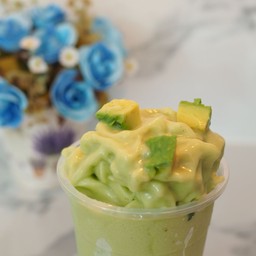 อาโวคาโด้นมสดสมูทตี้(Avocado Smoothei) สายพันธุ์  แฮส(Hass) ราชาอะโวคาโด หรือ สายพันธุ์ 034
