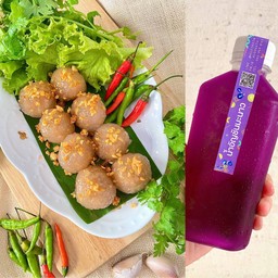 สาคูไส้หมู คู่น้ำสมุนไพร ชื่นใจ