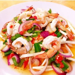 ยำกุ้งสุก