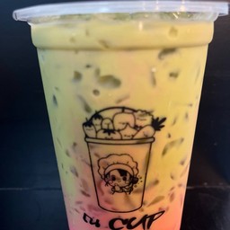 ชาเขียวนม-สตอเบอรี่