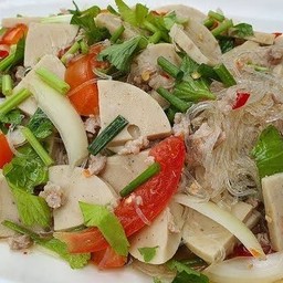 ยำหมูยอใส่วุ้นเส้น