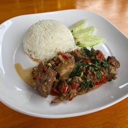 ข้าวกะเพราหมูตุ๋น