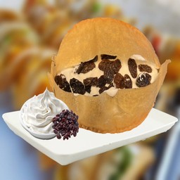 ขนมถังทอง ไส้ลูกเกด