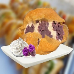 ขนมถังทอง ไส้มันม่วง