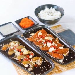 กุ้งดอง&แซลม่อนดองซอสเกาหลี (laydong)