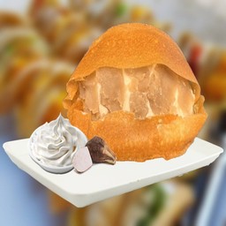 ขนมถังทอง ไส้ครีมเผือก