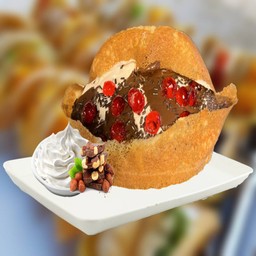 ขนมถังทอง ไส้ครีมช็อกโกแลตเฮเซลนัท