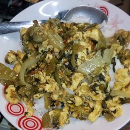 ข้าว+ผักกาดดองผัดไข่