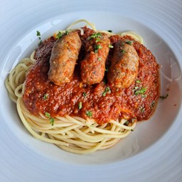 สปาเก็ตตี้ กับไส้กรอกอิตาเลียน