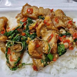 ข้าวกะเพราหมูกรอบ