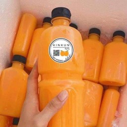 น้ำส้มคั้นสด KINKUN