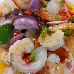 ยำกุ้งลวก