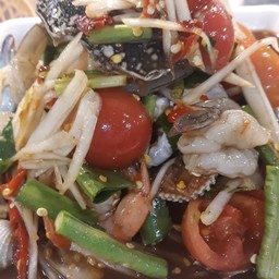เกาเหลาปูม้า กุ้งสด หอยแครง