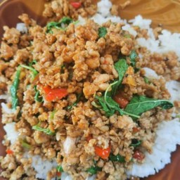 ข้าวกระเพราหมูสับ