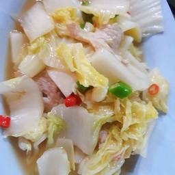 ผัดผักกาดขาวน้ำมันหอย