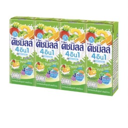 นมเปรี้ยว UHT ดัชมิลรวม 4 กล่อง 180 มล.