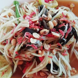 ตำไทยปูดองไข่เค็ม