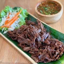 ขาเห็ดทอด น้ำจิ้มแจ่ว Fried Mushroom With Chili Sauce