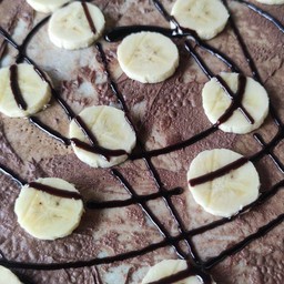 แป้งวนิลา นูเทล่า+กล้วย