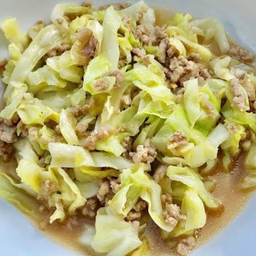 ข้าว+กะหล่ำปลีหมูสับ