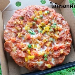 พิซซ่าไส้กรอกผักรวมชีส