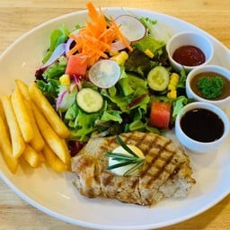 Pork loin steak