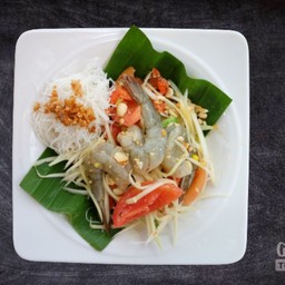 ตำปลาร้ากุ้งสด