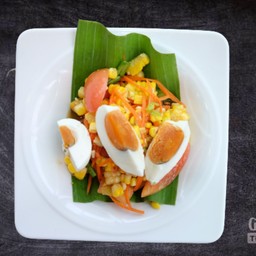 ตำข้าวโพดไข่เค็ม