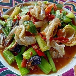 ตำแตงกุ้งสด